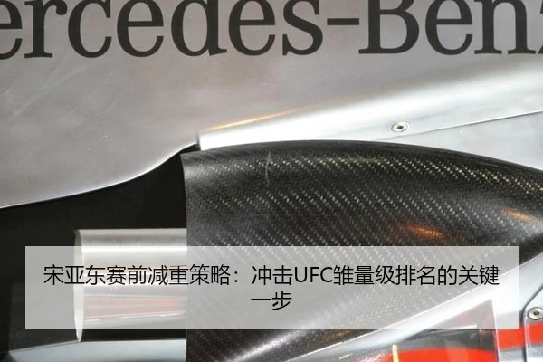 宋亚东赛前减重策略：冲击UFC雏量级排名的关键一步